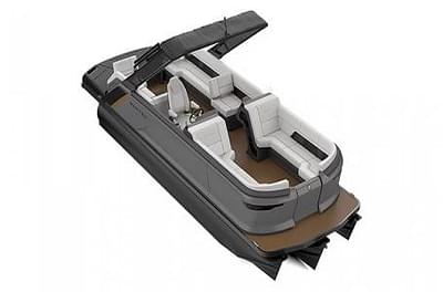 BOATZON | 2025 Manitou Explore 22 MAX Switchback with Trifold Bench  Hewitt Pontoon Legs