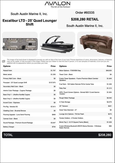 BOATZON | Avalon 25 Quad Lounger Shift 2027 BOATZON | Avalon 25 Quad Lounger Shift 2027