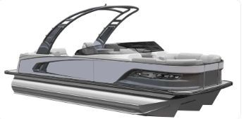 BOATZON | Avalon Excalibur LTD 25 Quad Lounger Shift Windshield 2027