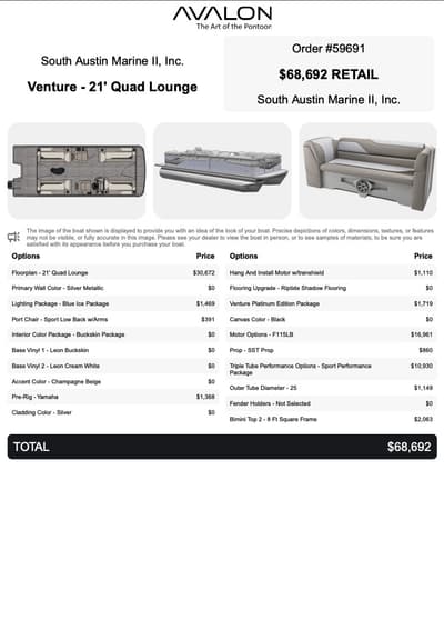 BOATZON | Avalon Venture 21 2027