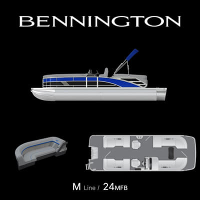 BOATZON | Bennington M Quad Bench 24 MFB 2026