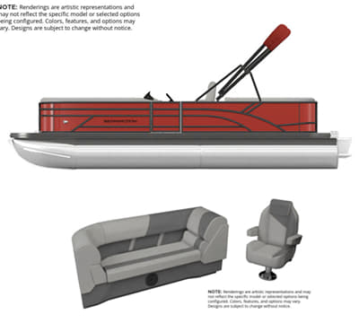 BOATZON | Bennington S One Quad Bench 22 S One Quad Bench 2027