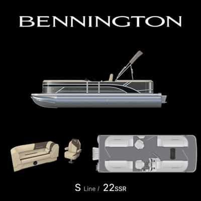 BOATZON | Bennington S Quad Bench 22 SSR 2026