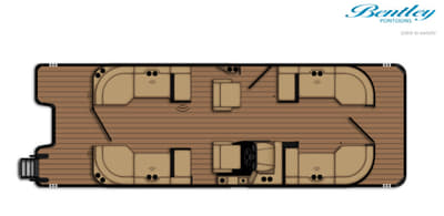 BOATZON | Bentley Pontoons Elite 253 Admiral Dual Captain Extended Deck Full Tube Tower 2026