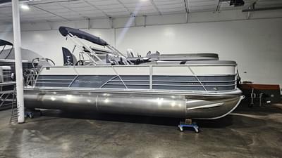 BOATZON | Berkshire Pontoons 24 Ultra Lounge CTS 30 TriToon  DEALER DEMO 2024