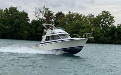 BOATZON | Bertram 33 Flybridge Cruiser 1983