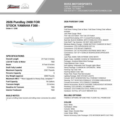 BOATZON | Blazer Boats PureBay 2400 2026 BOATZON | Blazer Boats PureBay 2400 2026