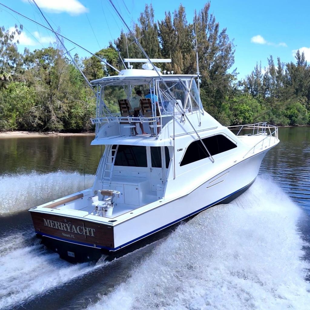 2004 Cabo Flybridge CAT C18 - Sold Boat