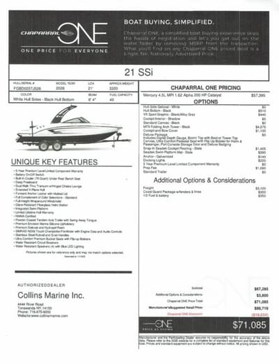 BOATZON | CHAPARRAL 21 SSi 2026