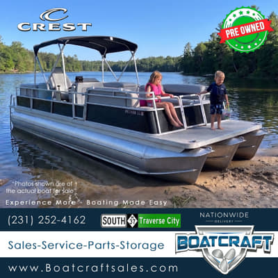 BOATZON | Crest Pontoons 28 TRITOON 1990