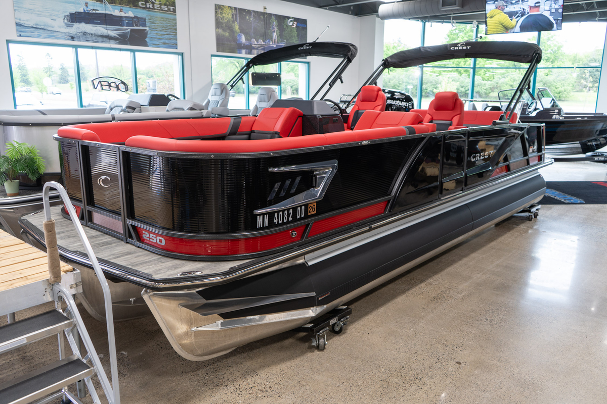 2024 Crest Pontoons Crest Pontoons Caribbean RS 250 SLS DEMO 2024 - Sold Boat