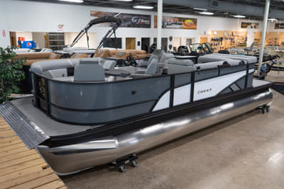 BOATZON | Crest Pontoons Conquest 230 L Port Seating Group 2027