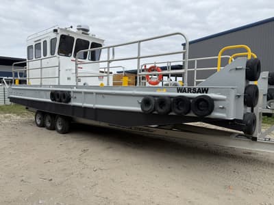 BOATZON | Custom Commercial Aluminum 34x10 Deck Boat 2010