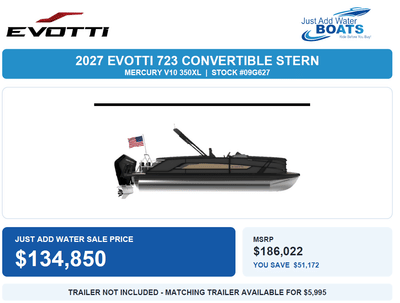 BOATZON | Evotti 723 CS Tritoon 350HP Verado 2027