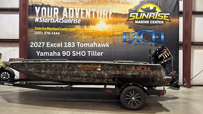 BOATZON | Excel 183 Tomahawk w Yamaha 90 SHO Tiller 2027