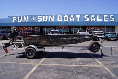 BOATZON | Excel Boats Shallow Water F4 1751 F4 Dual Gun Box 2021