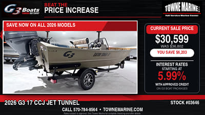 BOATZON | G3 Boats 17 CCJ Jet Tunnel 2026