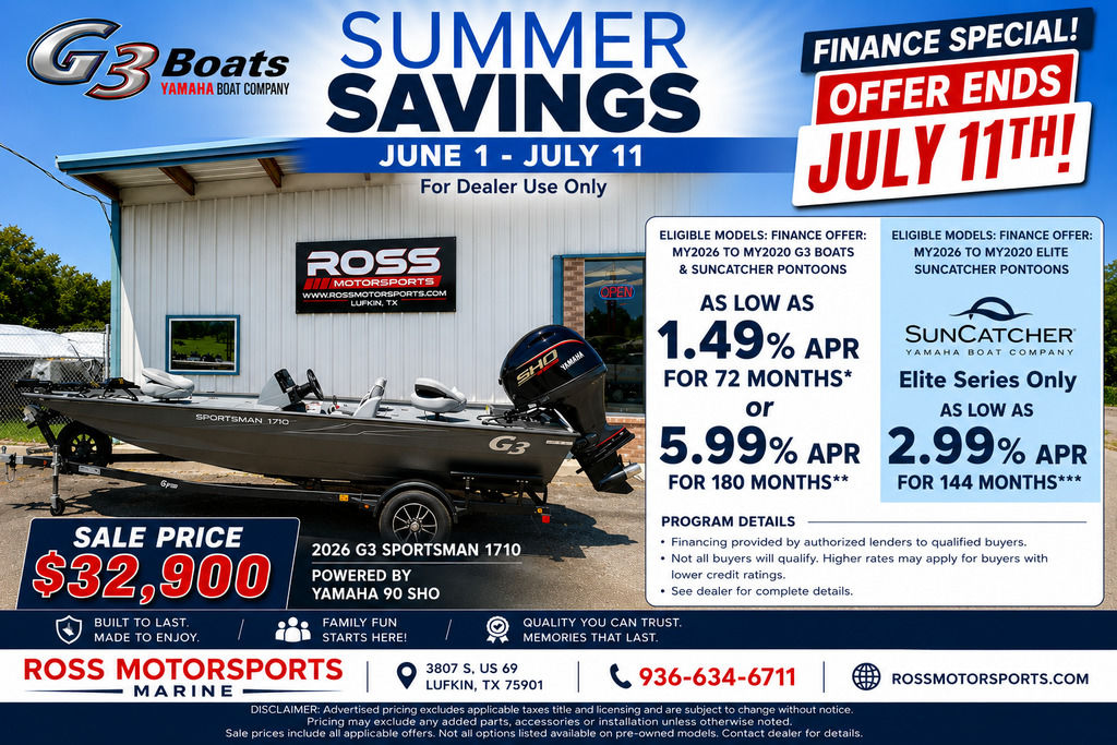 2026 G3 Sportsman 1710 - Sold Boat