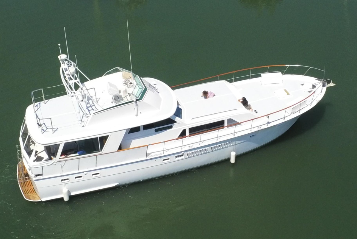 1973 Hatteras 58 Tricabin flushdeck MY - Sold Boat