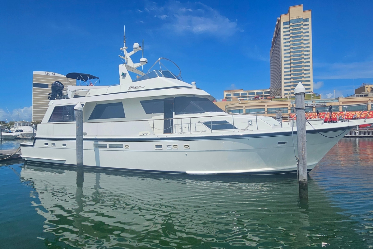 1990 Hatteras 67 Cockpit Motor Yacht - Sold Boat