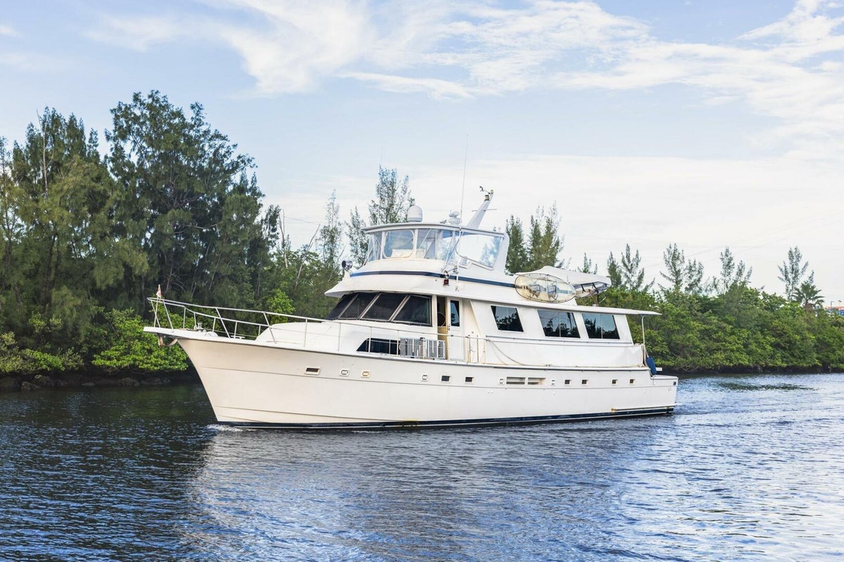 1987 Hatteras 70 Cockpit Motor Yacht - Sold Boat