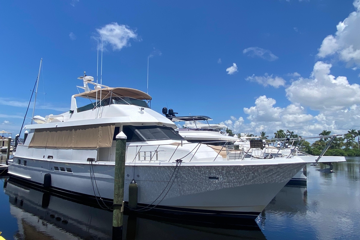 1991 Hatteras 70 Cockpit Motor Yacht - Sold Boat