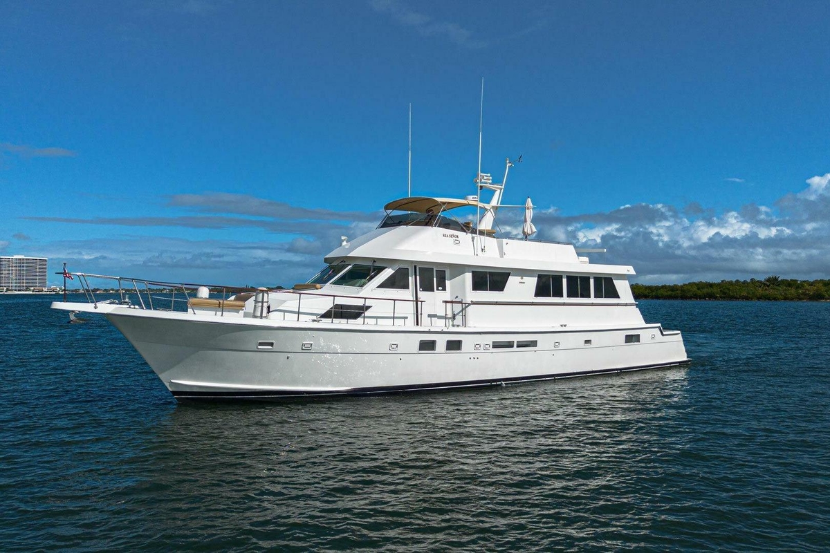 1989 Hatteras 78 Cockpit Motor Yacht - Sold Boat