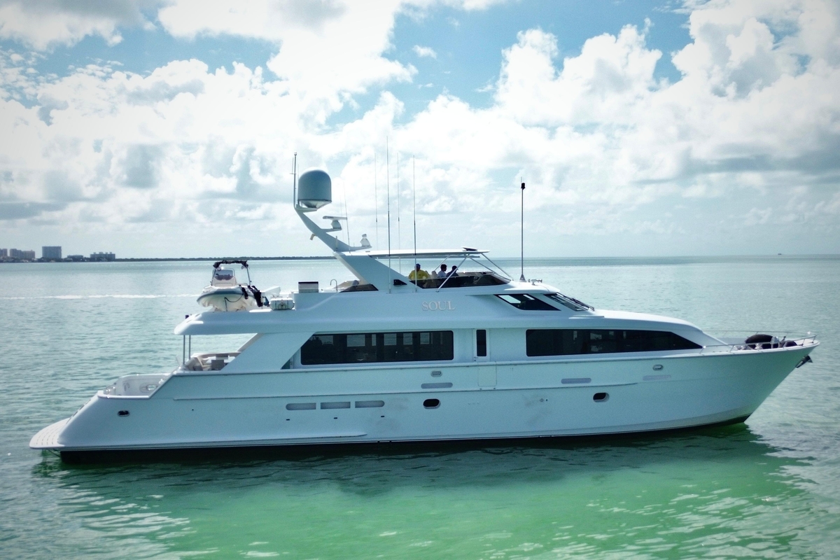2002 Hatteras 92 Cockpit Motor Yacht - Sold Boat