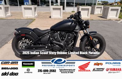 BOATZON | Indian Motorcycle Scout Sixty Bobber Limited Black Metallic 2025