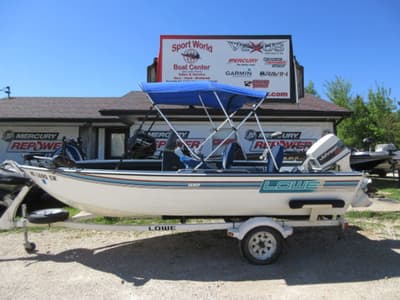 BOATZON | LOWE 1620 Aluminum Deep V  1992 Johnson 70 hp Outboard  Bimini Top and More 1993