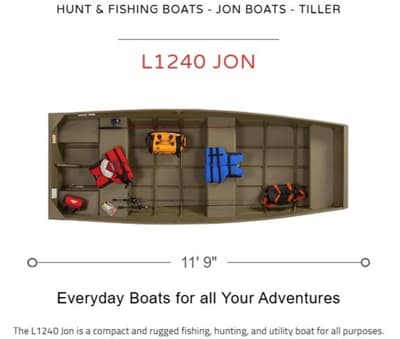 BOATZON | Lowe Boats L1240 Jon 2027