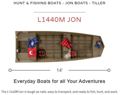 BOATZON | Lowe Boats L1440M Jon 2027
