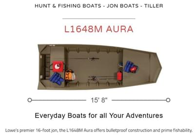 BOATZON | Lowe Boats L1648M AURA 2026