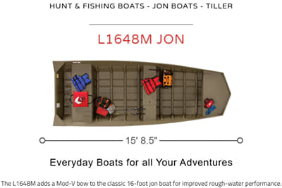 BOATZON | Lowe Boats L1648M Jon 2027