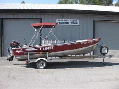 BOATZON | LUND LAKER 16 W 25HP MERCURY OB AND TRAILER 1996