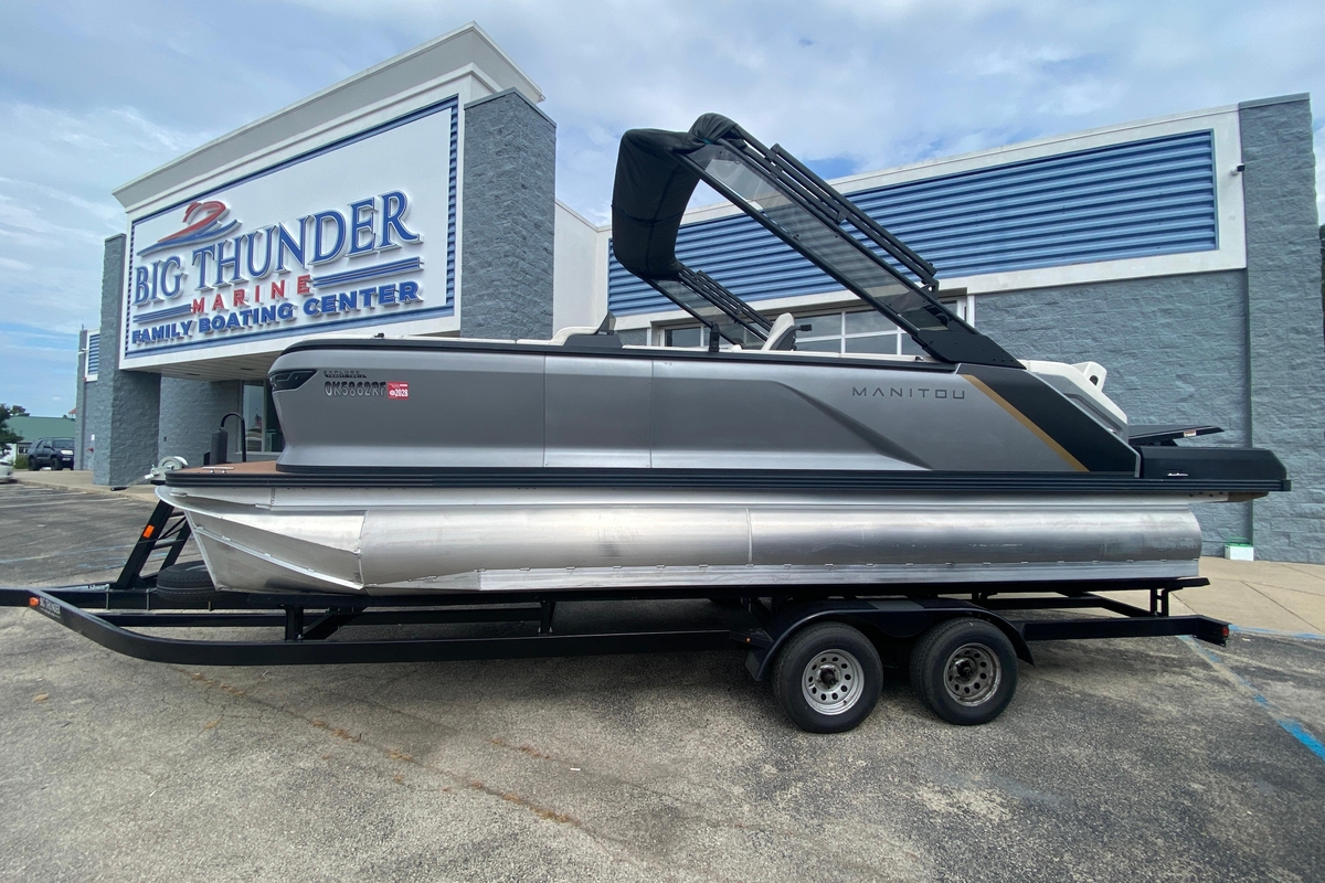 2024 Manitou 22 MAX Explore Navigator Stealth - Sold Boat