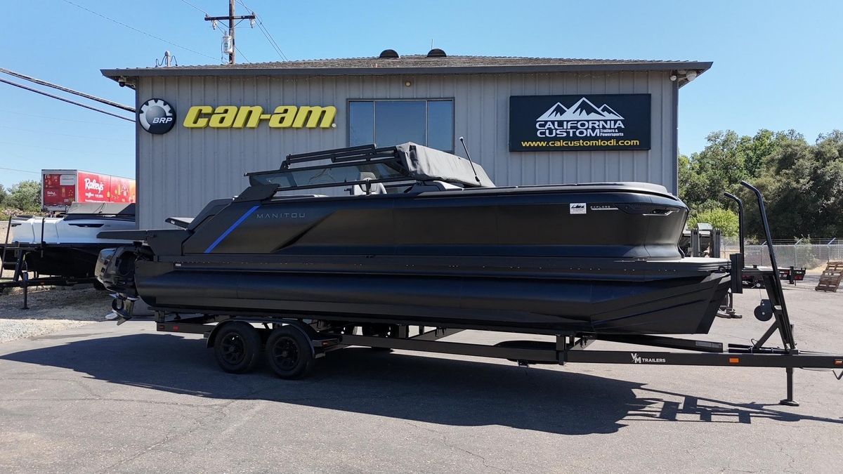 2025 Manitou Explore Dual Engine - Sold Boat