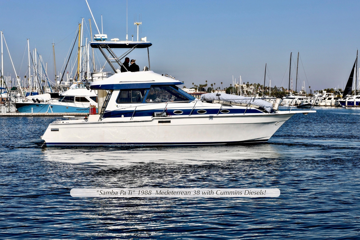 1988 Mediterranean 38 Convertible - Sold Boat