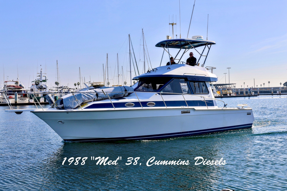 1988 Mediterranean 38 Convertible - Sold Boat