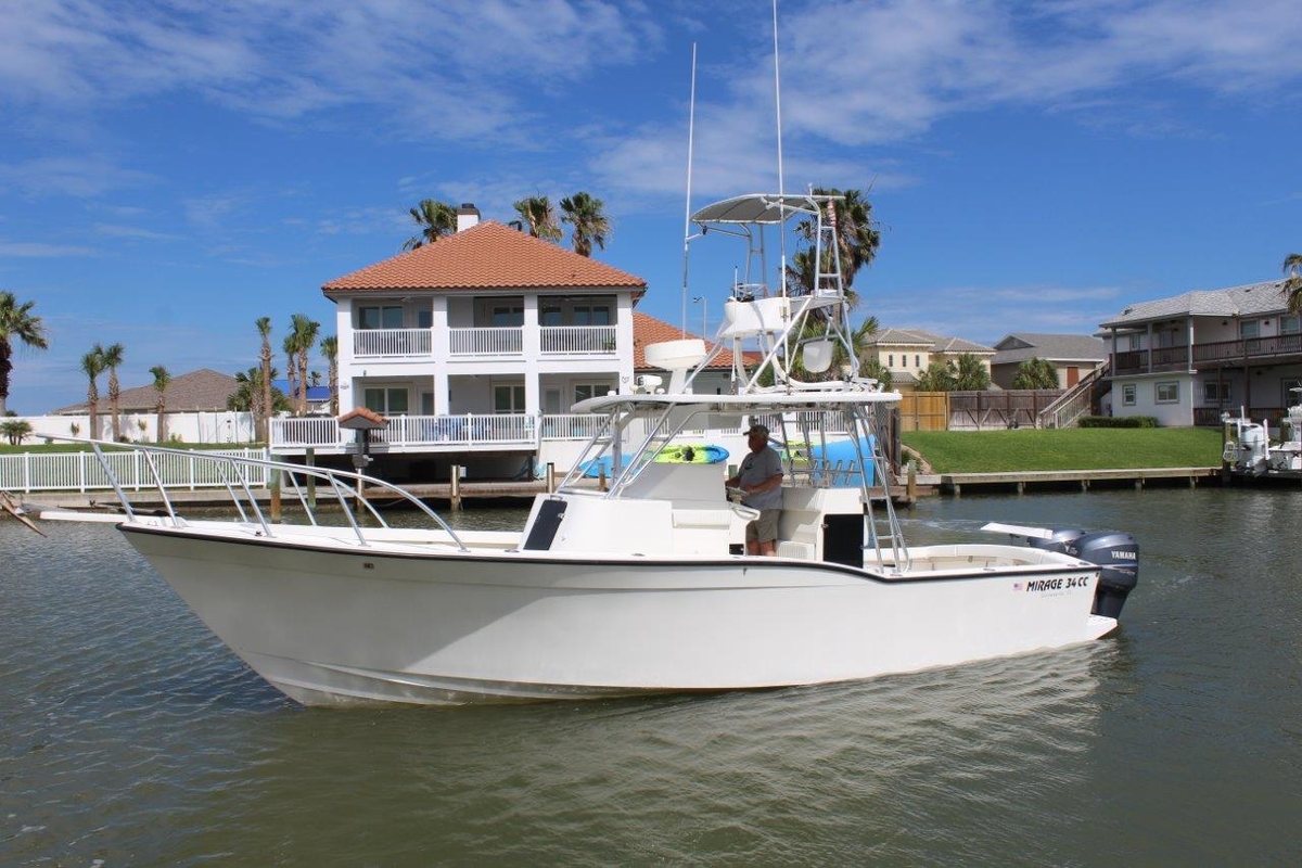 1999 Mirage 34 Walk Around - Sold Boat