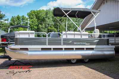 BOATZON | Montego Bay F8520 Fish and Cruise Pontoon w2Livewells Fishing Chairs and Rod Holders 2024