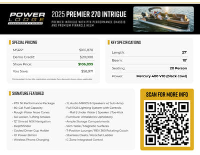 BOATZON | Premier INTRIGUE 270 2025 BOATZON | Premier INTRIGUE 270 2025