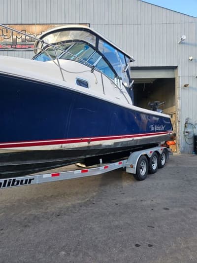BOATZON | Pursuit 285 285 Twin outboard walkaround 2014
