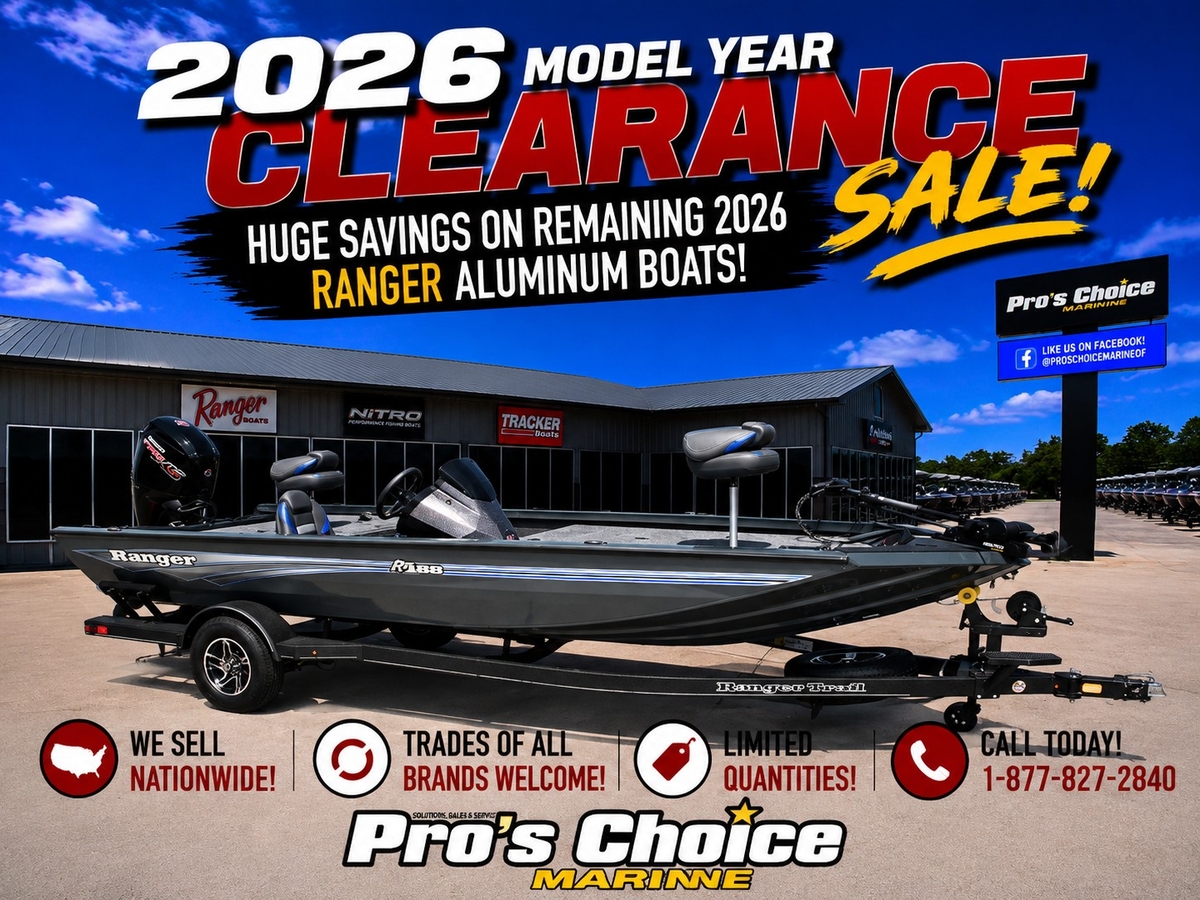 2026 Ranger RT188 w/115HP Mercury ProXS - Sold Boat