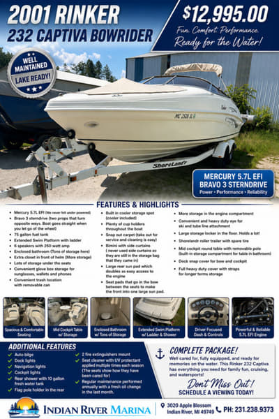BOATZON | Rinker 232 Captiva 2001
