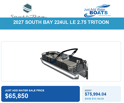 BOATZON | South Bay 224 UL LE Tritoon 2027 BOATZON | South Bay 224 UL LE Tritoon 2027