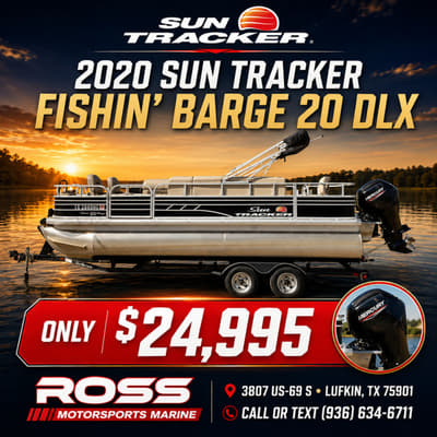 BOATZON | Sun Tracker Fishin Barge 20 DLX 2020
