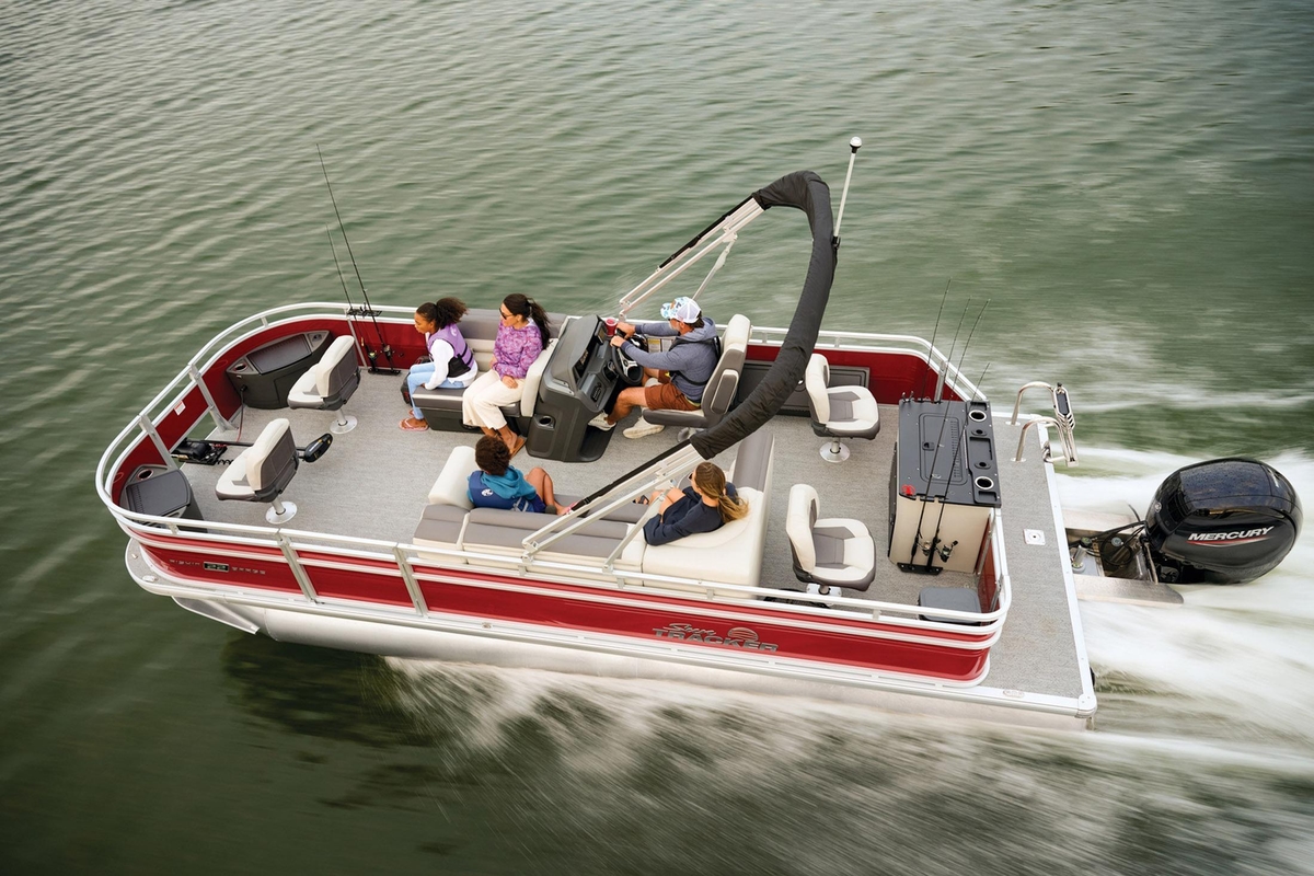 2027 Sun Tracker Fishin Barge 22 DLX - Sold Boat