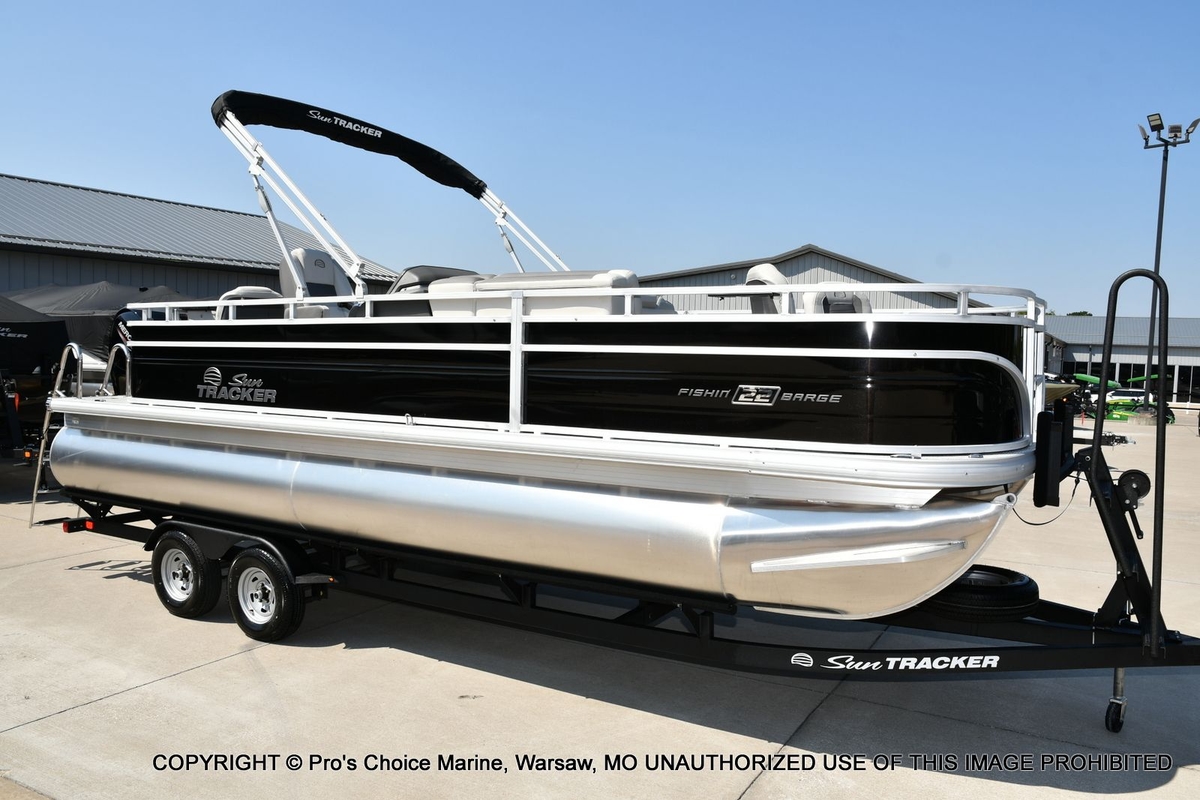 2026 Sun Tracker FISHIN BARGE 22 DLX w/150HP Mercury 4 Stroke - Sold Boat