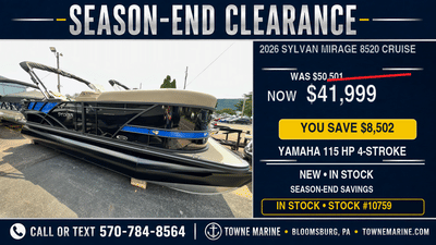 BOATZON | Sylvan Mirage 8520 Cruise 2026
